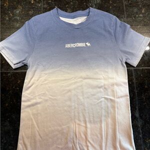 Abercrombie & Fitch Blue and White Gradient Shirt